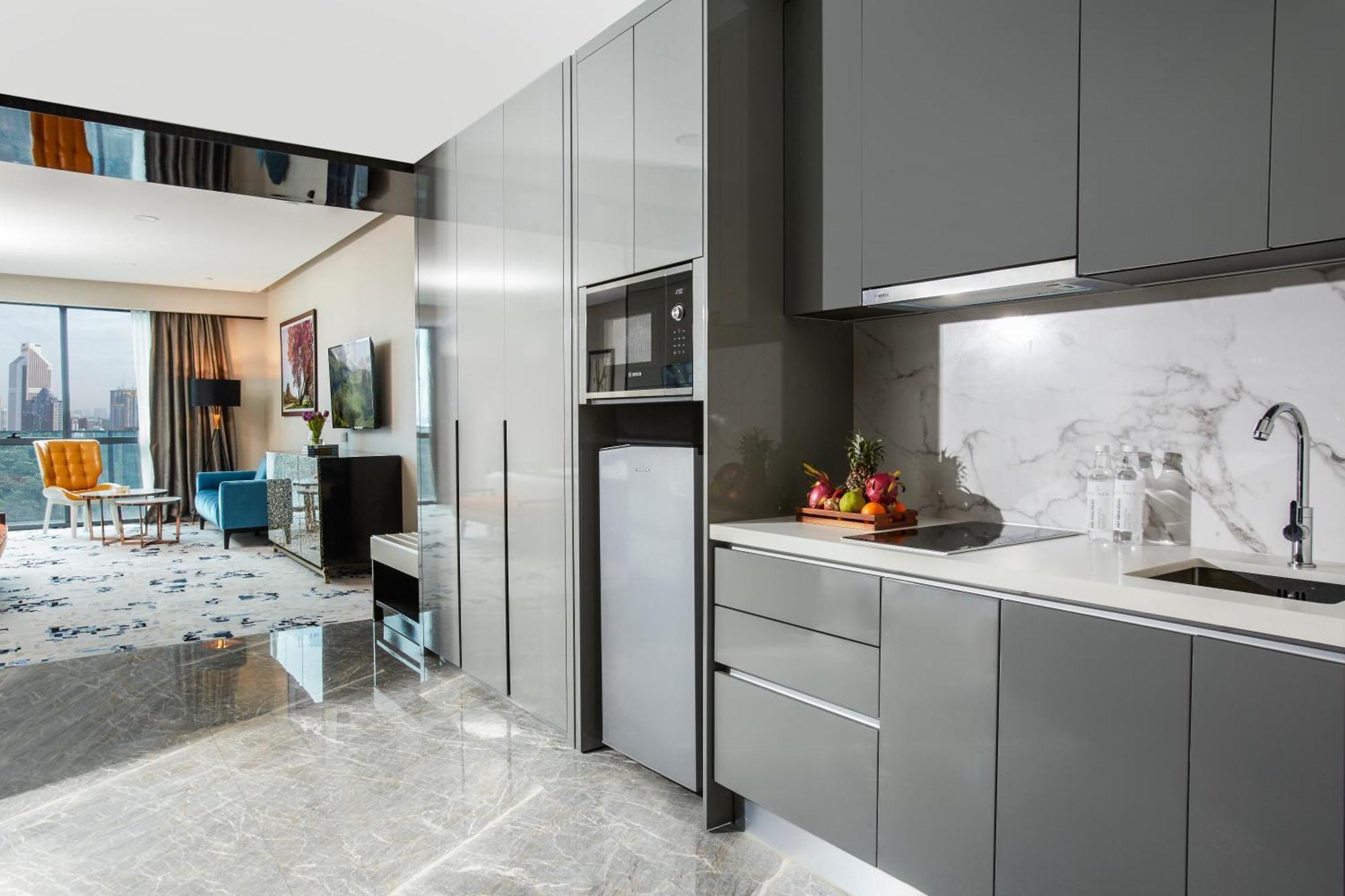 The Face Style Hotel クアラルンプール エクステリア 写真 A 3D rendering of a kitchen